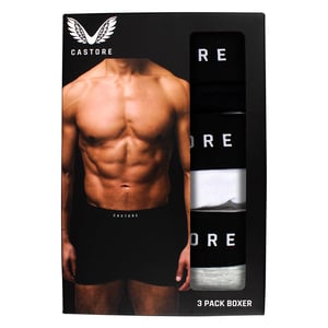 Paquete de 3 Bóxer de Algodón para Hombre Suaves Cómodos y Soporte