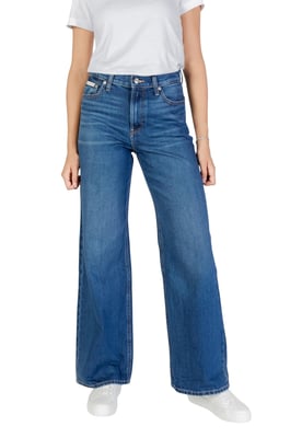 Pantalones de mezclilla de pierna ancha