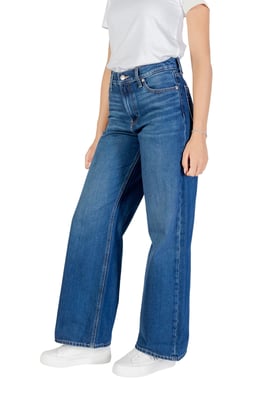 Pantalones de mezclilla de pierna ancha