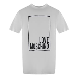 Camiseta Blanca Con Logo De Love Moschino