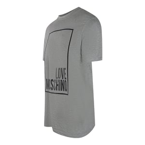 Camiseta Gris Con Logo De Love Moschino