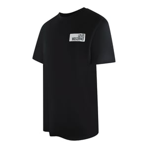 Camiseta Negra Con Logo En Bloque De Love Moschino