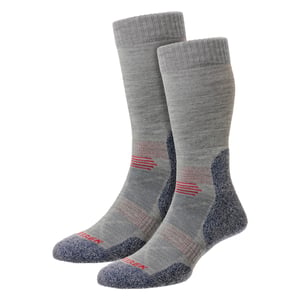 Calcetines de trekking de lana para hombre, acolchados, con soporte para el arco
