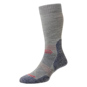 Calcetines de trekking de lana para hombre, acolchados, con soporte para el arco