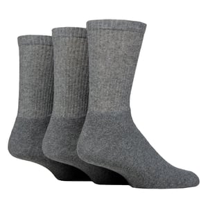 Paquete de 3 calcetines deportivos sencillos para hombre - Calcetines atléticos de algodón suave para el uso diario