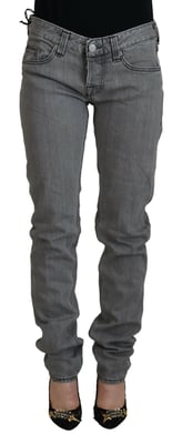 Jeans Grises de Pierna Recta