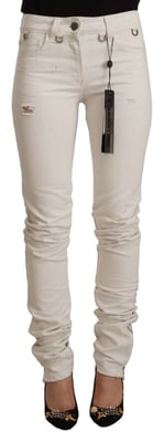 Jeans Skinny Rasgados Offwhite de Karl Lagerfeld