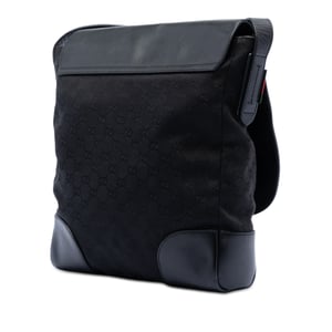 Bolso Cruzado de Lona y Cuero Gg de Segunda Mano