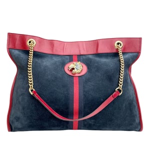 Tote Rajah de Suede Web Grande de Segunda Mano