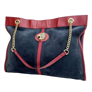 Tote Rajah de Suede Web Grande de Segunda Mano