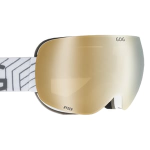 Gafas de esquí y snowboard unisex Ryder UV400 con lentes dobles espejados antivaho