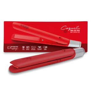 Mini plancha de pelo USB Coquete roja