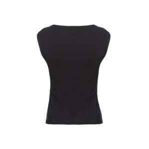 Top sin mangas de cuello cuadrado