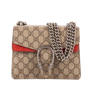 Gucci Blooms Dionysus Mini en Beige/Rojo Lienzo recubierto