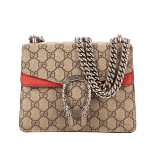 Gucci Dionysus Mini en Beige/Rojo Lienzo recubierto