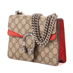 Gucci Dionysus Mini en Beige/Rojo Lienzo recubierto