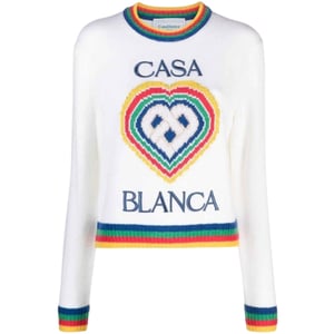 Jersey Casablanca Heart Casa Brand, Tejido De Punto Blanco