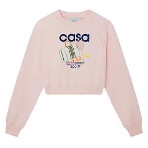 Sudadera Deportiva Rosa Con Estampado De Casablanca