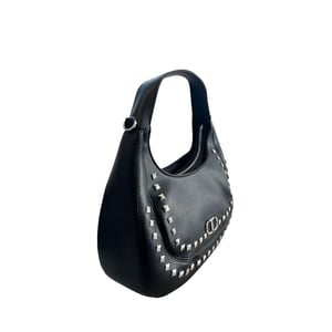 Bolso de hombro de mujer Twinset negro de PU