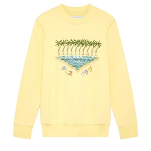 Sudadera Bordada Casablanca Sudadera Amarilla Enoshima Beach