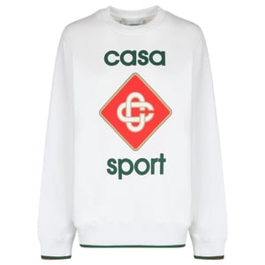 Sudadera Blanca Con El Logotipo De Casablanca Bold Casa Sport