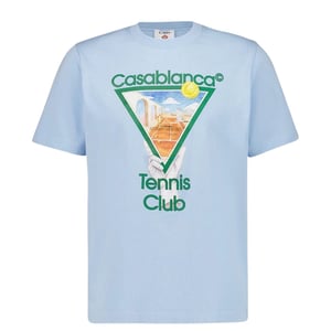 Camiseta Azul Con Icono Del Tenis Metafísico De Casablanca