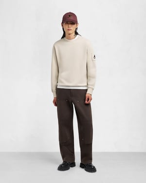 Sudadera Hartsfield de cuello redondo en marfil
