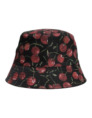 Sombrero de Cubo con Estampado de Cerezas