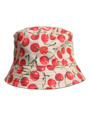 Sombrero tipo bucket con estampado de cerezas