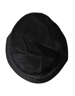 Gorra de Cubo Negra Sólida