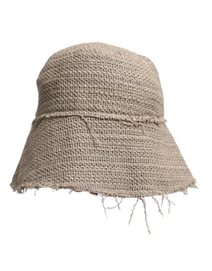 Sombrero de Cubo de Lino con Detalle Desteñido