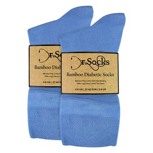 Calcetines Diabéticos de Bambú para Damas - Paquete de 8 Pares | Calcetines Suaves y de Confort Sin Presión