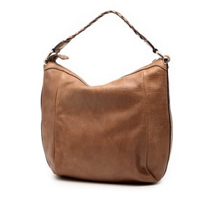 Bolso de Hombro de Bambú de Cuero de Segunda Mano
