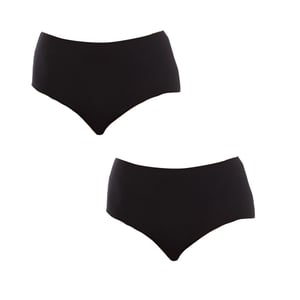 Paquete de 2 Panties de Cintura Alta de Bambú para Mujer Q906
