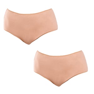 Paquete de 2 Pantys de Cintura Alta para Mujer de Bambú Q906