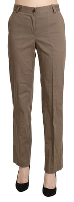 Pantalones de algodón de pierna recta