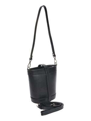 Anna Luchini Negro Bolso de cuero