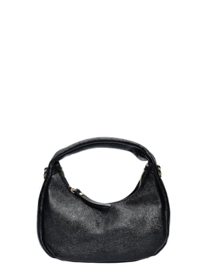 Anna Luchini Negro Bolso de cuero