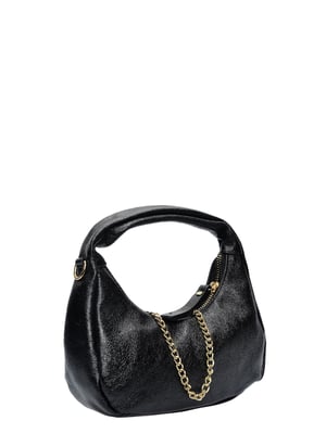 Anna Luchini Negro Bolso de cuero
