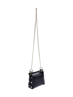 Anna Luchini Negro Bolso de cuero