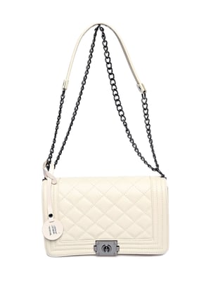 Anna Luchini Beige Bolso de cuero