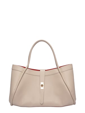 Luisa Vannini Beige Bolso de cuero