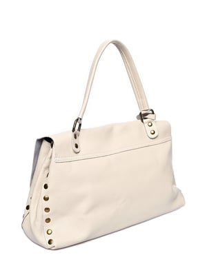 Anna Luchini Beige Bolso de cuero