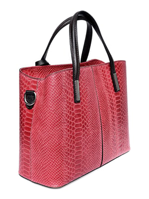 Roberta M Rojo Bolso de cuero