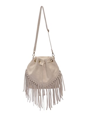 Roberta M Beige Bolso de cuero