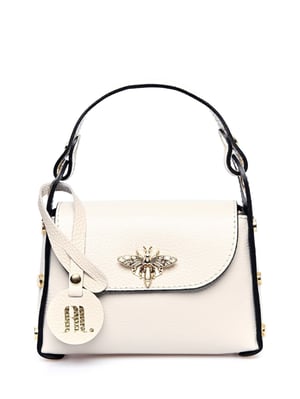 Anna Luchini Beige Bolso de cuero