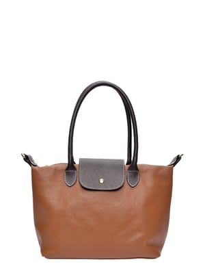 Anna Luchini Brown Bolso de cuero