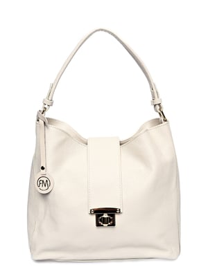 Roberta M Beige Bolso de cuero
