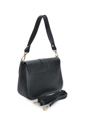 Anna Luchini Negro Bolso de cuero