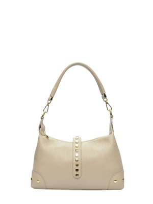 Anna Luchini Beige Bolso de cuero
